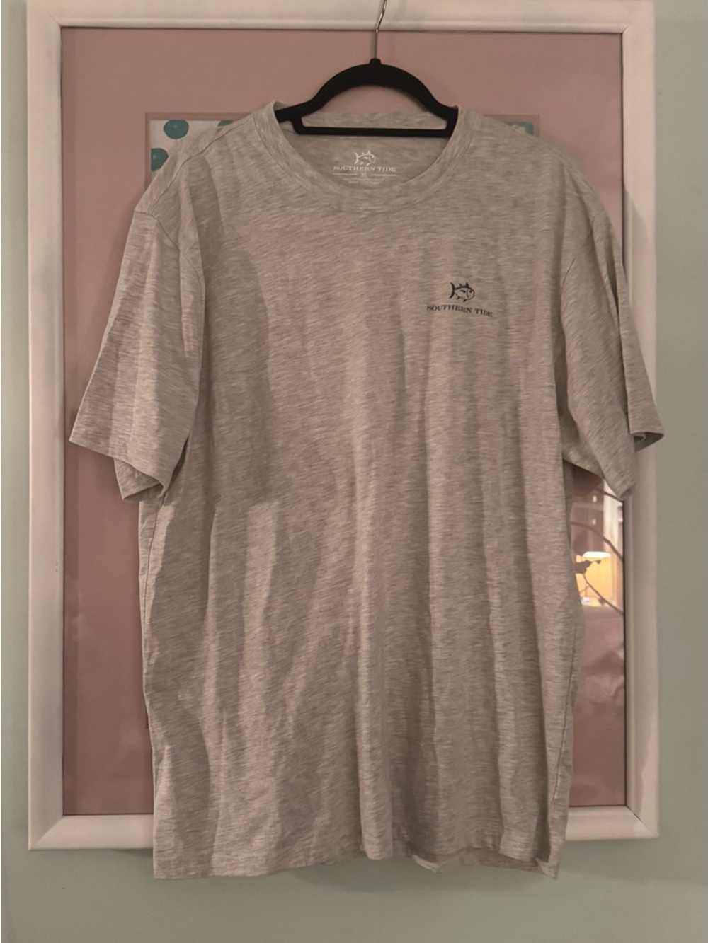 Southern Tide Men's Light Heather Gray Short Sleeve Crew Tee